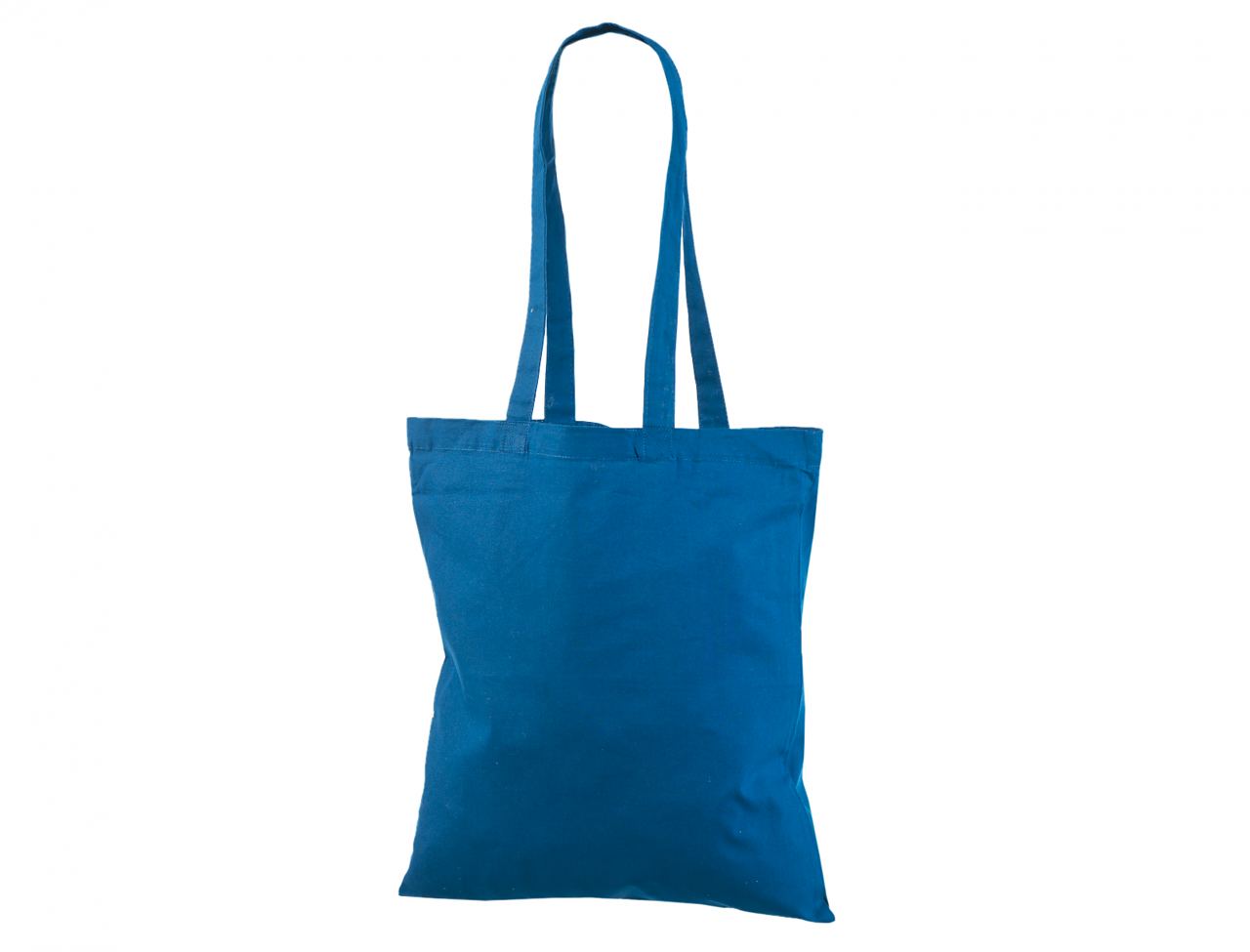 Economical Blue Cotton Tote Bag.