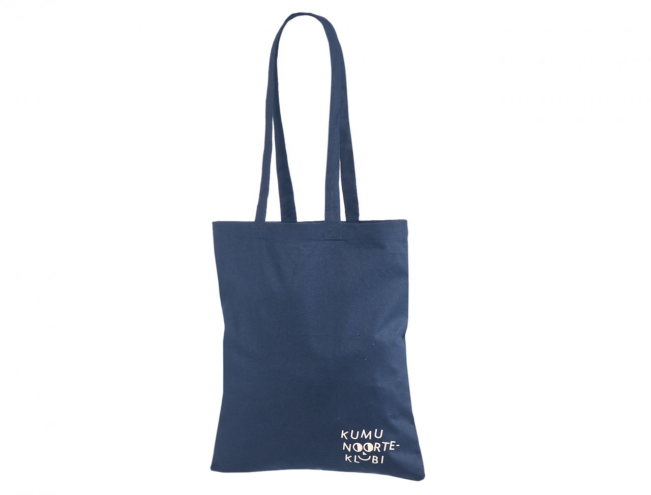Blue Lettering /& Handle - Flat Style Navy Blue Stuff 100/% Cotton Tote Bag
