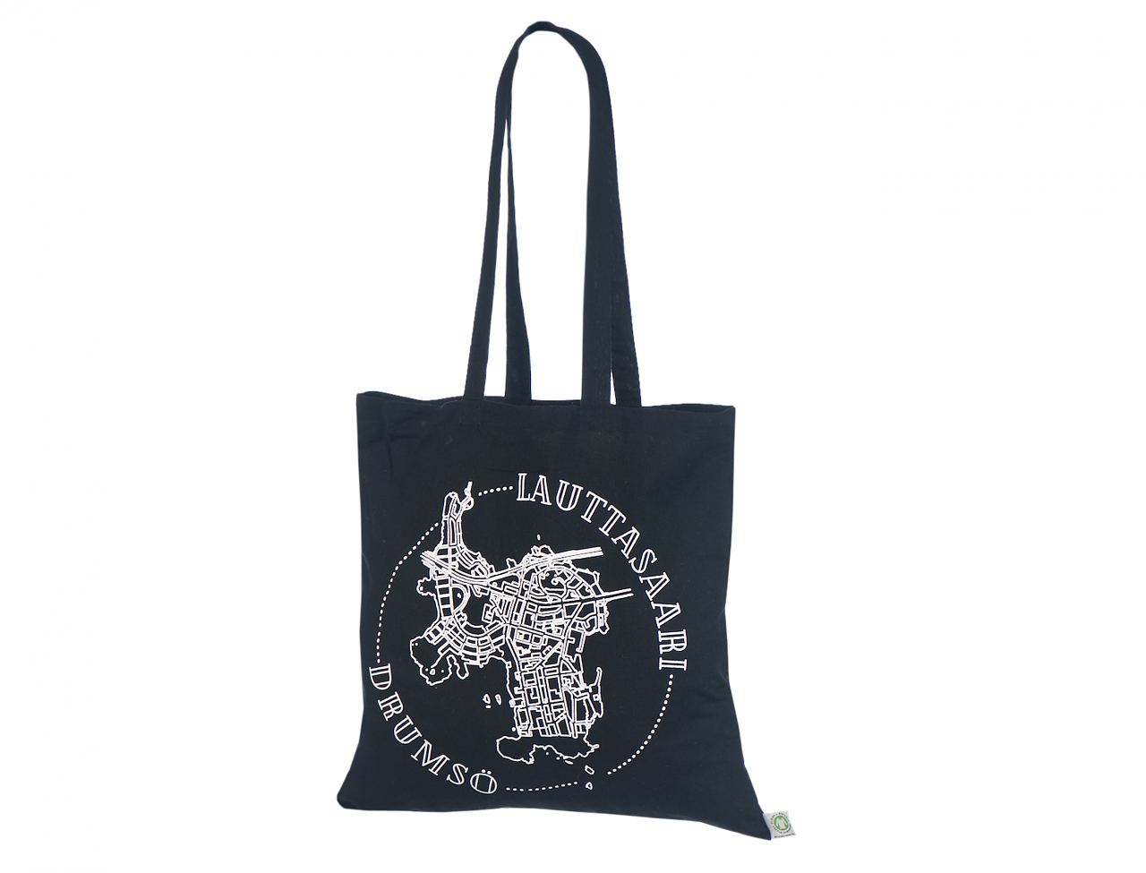 Black Organic Cotton Tote Bag